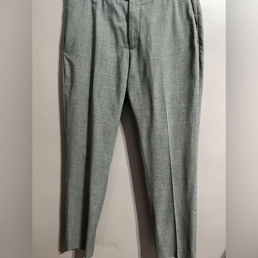 H&M Gray Dress Pants with Straight Leg and Soft Material